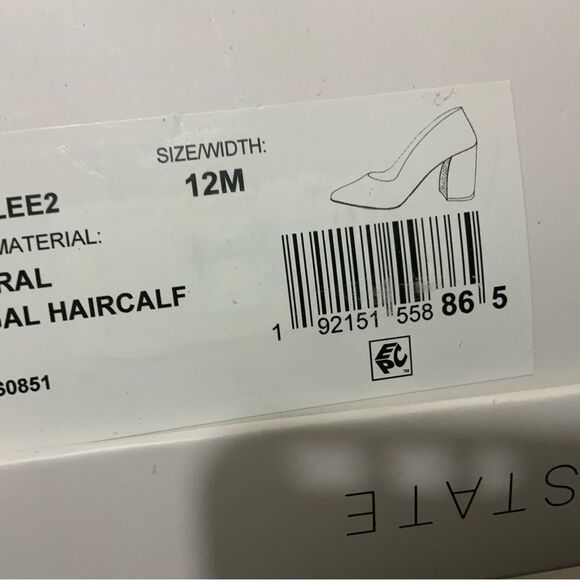 New with box 1.STATE HALEE 2 PUMP COW HAIR FUR~ 12 M - Picture 12 of 12